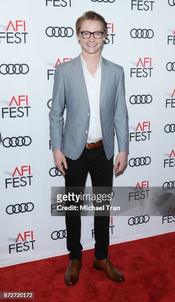 Calum Worthy attends the AFI FEST 2017 - Filmmakers' photo call held at TCL Chinese 6 Theatres on November 10, 2017 in Hollywood, California.