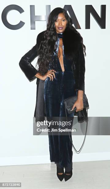 Model Jessica White attends the launch of The Coco Club celebrated by CHANEL at The Wing Soho on November 10, 2017 in New York City.