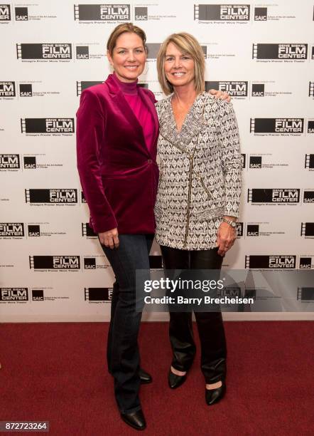 Director Rebecca Carpenter and Cathy Carpenter on the red carpet for the premiere of the film, Requiem for a Running Back, at the Gene Siskel Film...