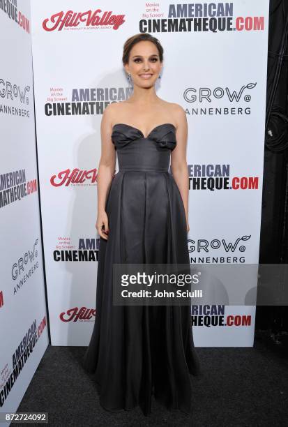 Natalie Portman attends the 31st American Cinematheque Award Presentation Honoring Amy Adams Presented by GRoW @ Annenberg. Presentation of The 3rd...