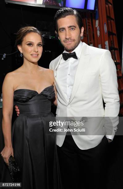 Natalie Portman and Jake Gyllenhaal attend the 31st American Cinematheque Award Presentation Honoring Amy Adams Presented by GRoW @ Annenberg....