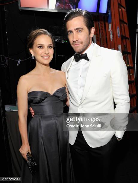 Natalie Portman and Jake Gyllenhaal attend the 31st American Cinematheque Award Presentation Honoring Amy Adams Presented by GRoW @ Annenberg....