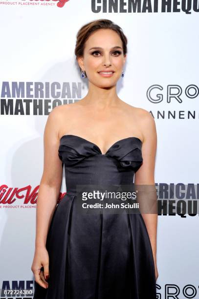 Natalie Portman attends the 31st American Cinematheque Award Presentation Honoring Amy Adams Presented by GRoW @ Annenberg. Presentation of The 3rd...