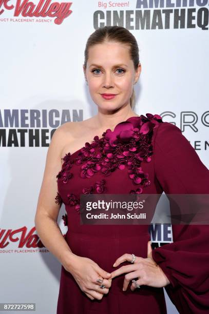 American Cinematheque Award recipient Amy Adams attends the 31st American Cinematheque Award Presentation Honoring Amy Adams Presented by GRoW @...