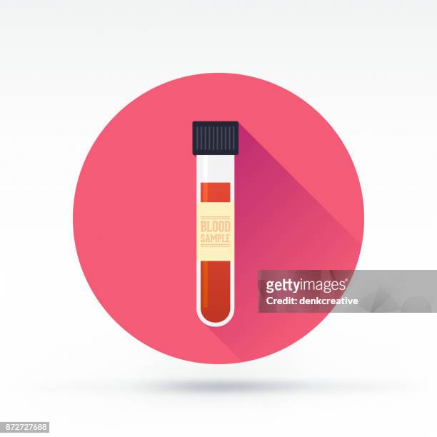 blood sample - test tube stock illustrations