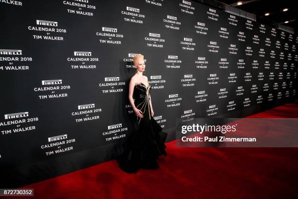 Thando Hopa attends Pirelli Calendar 2018 Launch Gala at The Manhattan Center on November 10, 2017 in New York City.