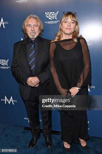 Geezer Butler and Gloria Butler attends the 2017 Humane Society of the United States to the Rescue! New York Gala at Cipriani 42nd Street on November...