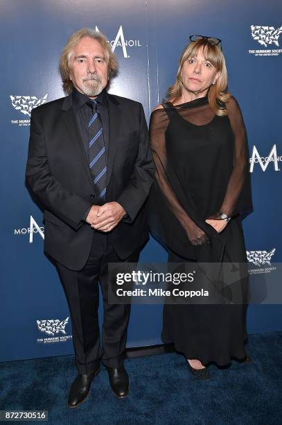 Geezer Butler and Gloria Butler attends the 2017 Humane Society of the United States to the Rescue! New York Gala at Cipriani 42nd Street on November...