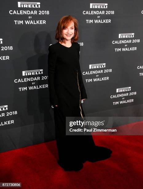 Isabelle Huppert attend Pirelli Calendar 2018 Launch Gala at The Manhattan Center on November 10, 2017 in New York City.