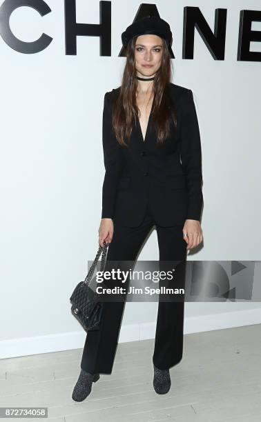 Model Jacquelyn Jablonski attends the launch of The Coco Club celebrated by CHANEL at The Wing Soho on November 10, 2017 in New York City.