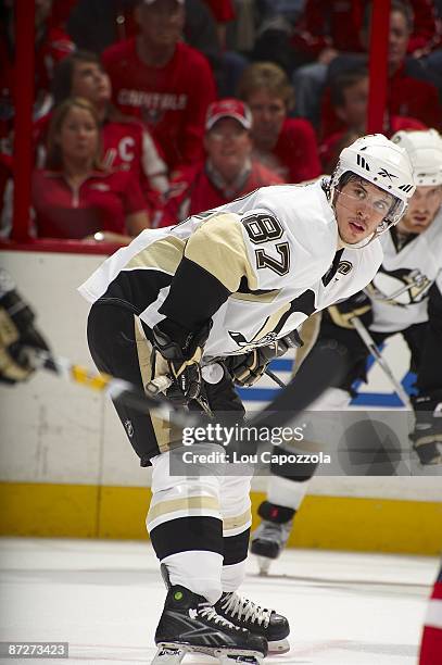 Pittsburgh Penguins Sidney Crosby during game vs Washington Capitals. Game 7. Washington, DC 5/13/2009 CREDIT: Lou Capozzola