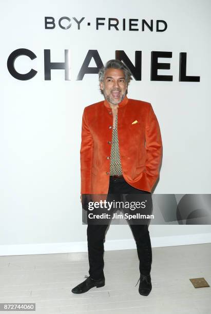 Stylist Carlos Mota attends the launch of The Coco Club celebrated by CHANEL at The Wing Soho on November 10, 2017 in New York City.