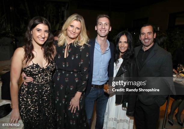 Chelsea Vaccaro, Sandra Lee, Ray Dennison, Jodi Karpas and Chris Gialanella attend Angeleno Magazine philanthropy issue celebration with Sandra Lee...