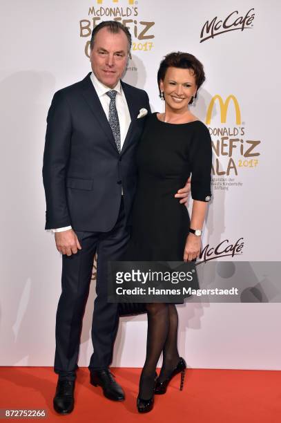 Clemens Toennies and his wife Margit Toennies during the McDonald's charity gala at Hotel Bayerischer Hof on November 10, 2017 in Munich, Germany.