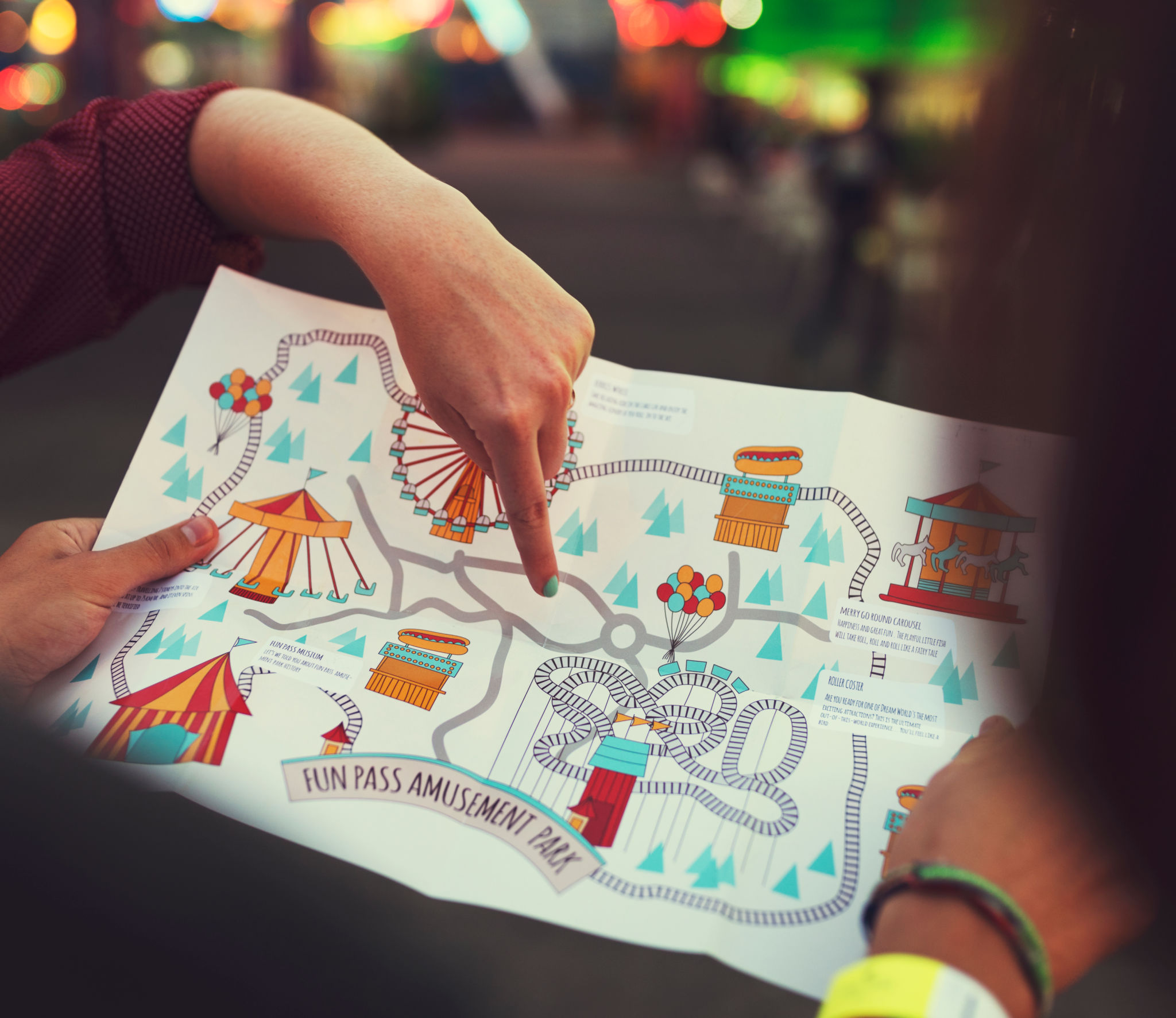 theme park map