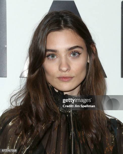 Model Carolina Thaler attends the launch of The Coco Club celebrated by CHANEL at The Wing Soho on November 10, 2017 in New York City.