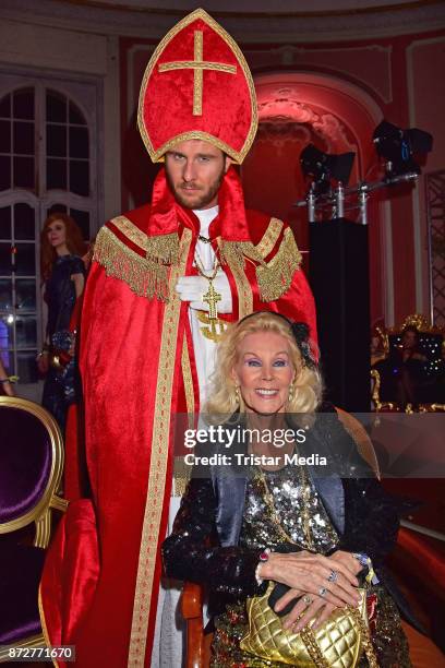 Maurice Gajda and Birgit Bergen attend the 'Night Of The Dead Stars' Masquerade Ball at Schloss Marquardt on November 10, 2017 in Potsdam, Germany.