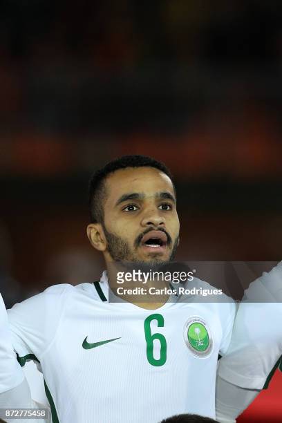 Saudi Arabia defender Mohammed Al Burayk during the match between Portugal and Saudi Arabia InternationalFriendly at Estadio do Fontelo, on November...