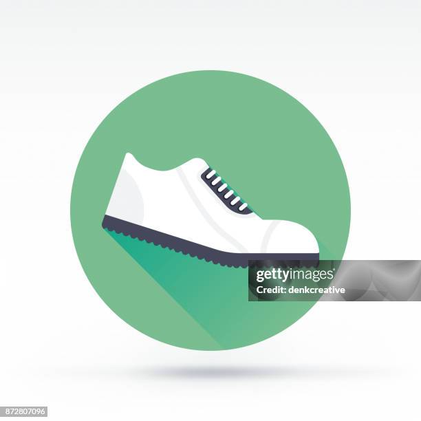 shoe icon - studded shoes fashion item stock illustrations