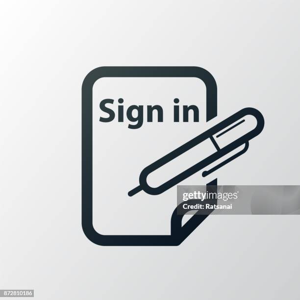 Inicon 12,731 Sign In Sheet Icon High Res Illustrations - Getty Images