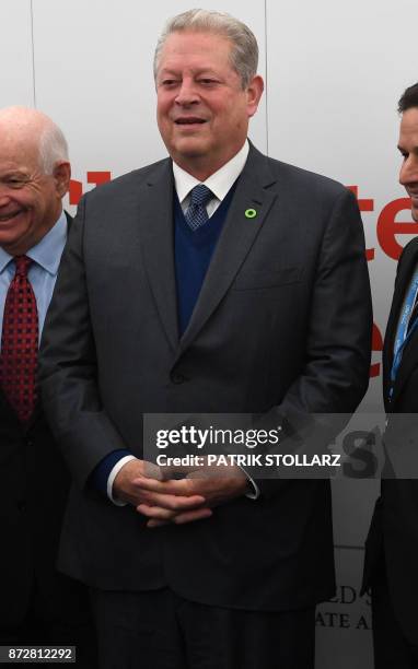 Generation Investment Management's chairperson Al Gore attends the America's Pledge launch event at the U.S. 'We Are Still In' pavilion on November...