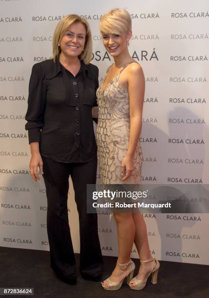 Rosa Clara and Laura Escanes inaugurate the new Rosa Clara store on November 9, 2017 in Girona, Spain.