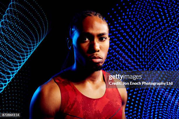 portrait of athletic man - jon enoch stock pictures, royalty-free photos & images