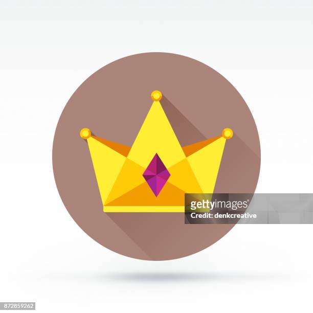 crown icon - throne vector stock illustrations