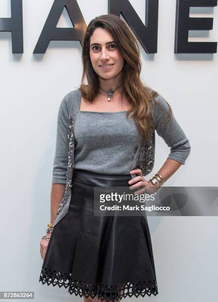 Laura de Gunzburg of The Cultivist attends the CHANEL celebration of the launch of The Coco Club at The Wing Soho on November 10, 2017 in New York...