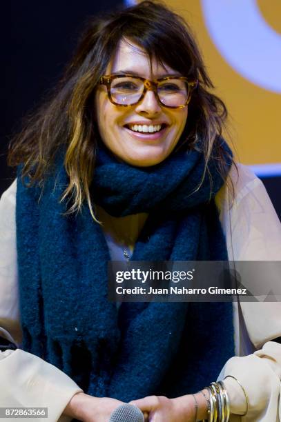 Lena Headey attends Heroes Comic Con at IFEMA on November 11, 2017 in Madrid, Spain.