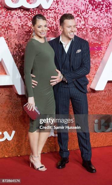 Danny Jones and Georgia Horsley arriving at the ITV Gala held at the London Palladium on November 9, 2017 in London, England.