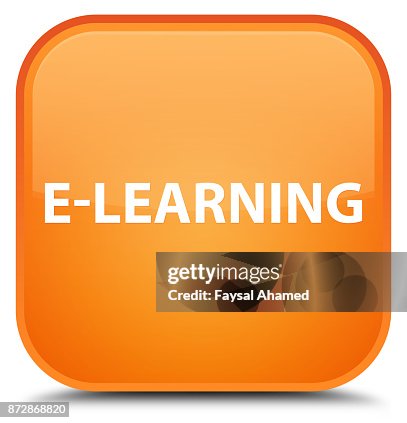 Elearning Course Button Styles Elearning Special Orange Square Button High-Res Vector Graphic - Getty ...