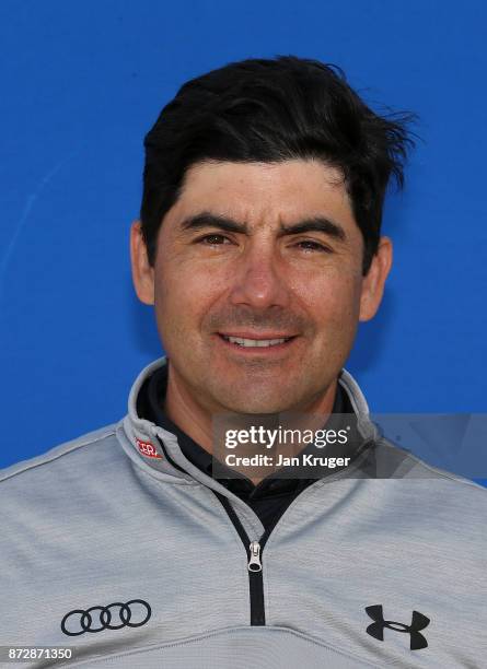 Felipe Aguilar of Chile during the first round of the European Tour Qualifying School Final Stage at Lumine Golf Club on November 11, 2017 in...