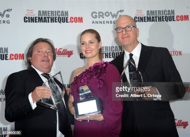 Sid Grauman Award recipient Greg Foster, American Cinematheque Award recipient Amy Adams, and Sid Grauman Award recipient Richard Gelfond at the 31st...
