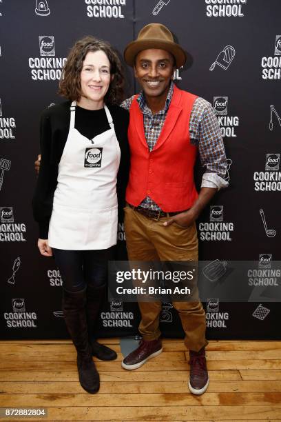 Food Network Magazine Editor in Chief Maile Carpenter and Chef Marcus Samuelsson attend Food Network Magazine's 2nd Annual Cooking School featuring...