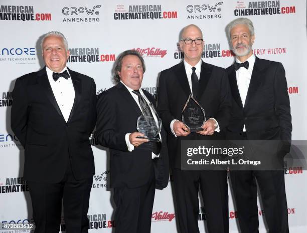 American Cinematheque President Mark Badagliacca, Sid Grauman Award recipients Richard Gelfond and Greg Foster, and American Cinematheque Board...