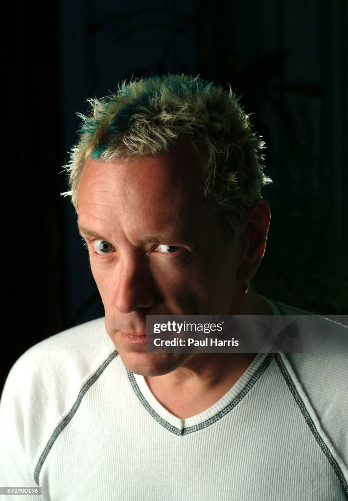 Singer Rotten Johnny Rotten who was lead singer and founder of the 70's Punk Group ...
