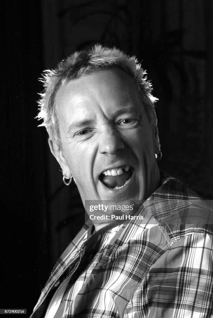 Singer Rotten Johnny Rotten who was lead singer and founder of the 70's Punk Group ...