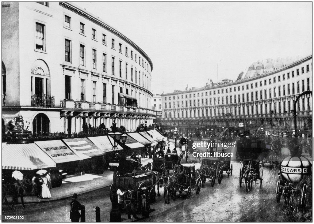 Antique photograph of London: Regent Street