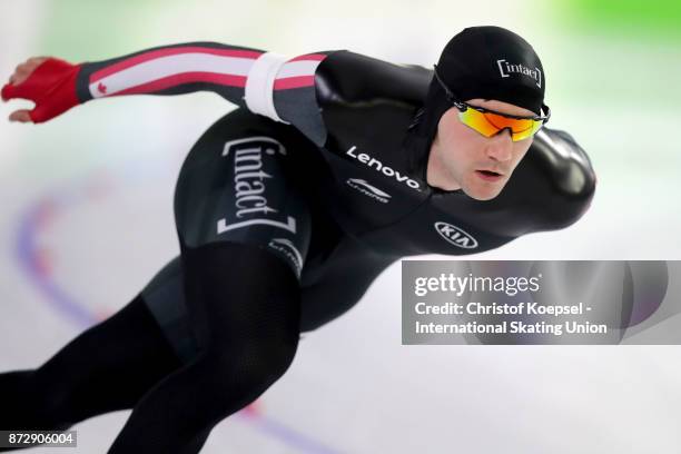 Vincent de Haitre of Canada during the men 1500m Division A race on Day Two during the ISU World Cup Speed Skating at the Thialf on November 11, 2017...