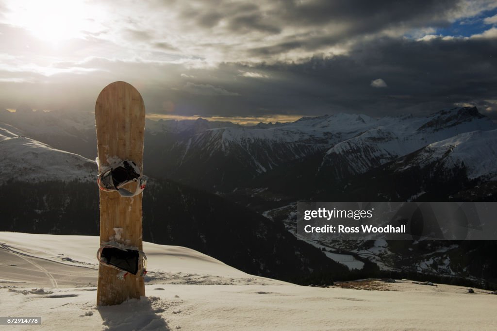 Snowboard, Davos, Switzerland.