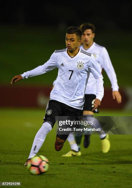 Oliver Batista Meier of Germany during the International Match between Germany U17 and Portugal U17 at St Georges Park on November 11, 2017 in...