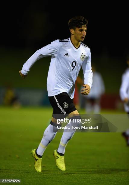 Leon Dajaku of Germany during the International Match between Germany U17 and Portugal U17 at St Georges Park on November 11, 2017 in...