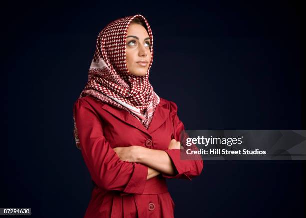 middle eastern woman in burkha - arab woman fashion ストックフォトと画像