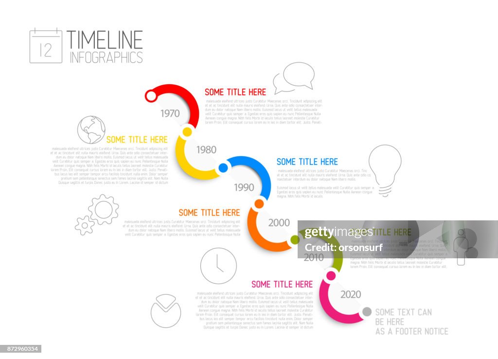 simple solid color diagonal timeline template with... Infographic Diagonal Timeline Report Template High-Res Vector Graphic ...