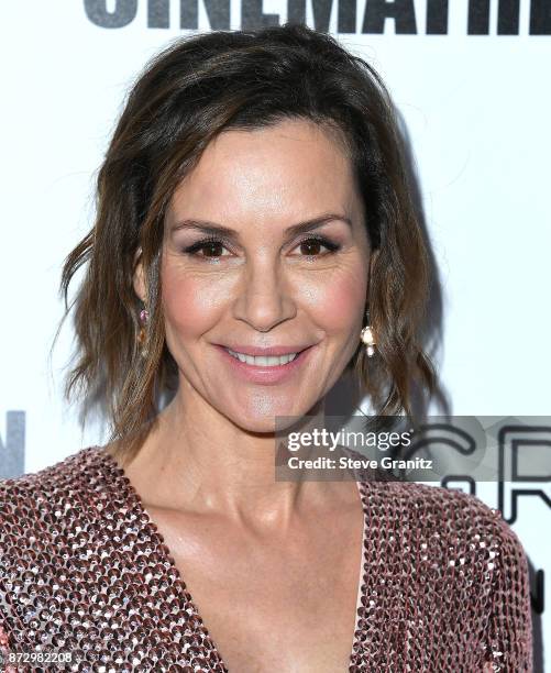 Embeth Davidtz arrives at the 31st Annual American Cinematheque Awards Gala at The Beverly Hilton Hotel on November 10, 2017 in Beverly Hills,...