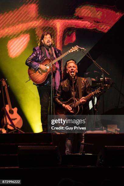 Alan Parsons Project perform at Menora Mivtachim Arena on November 11, 2017 in Tel Aviv, Israel.