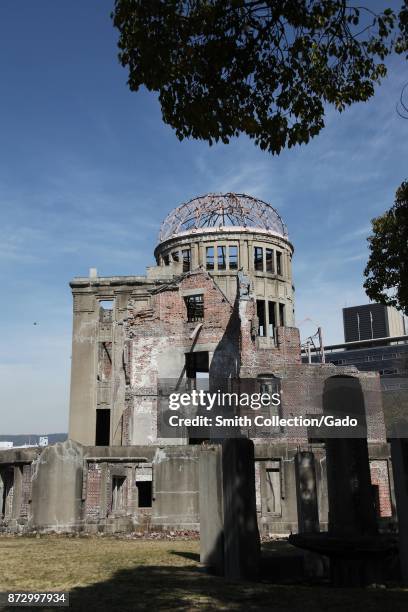 Hiroshima Peace Memorial , part of the Hiroshima Peace Memorial Park, commemorating those who died in the atomic bombing of the city, Hiroshima,...
