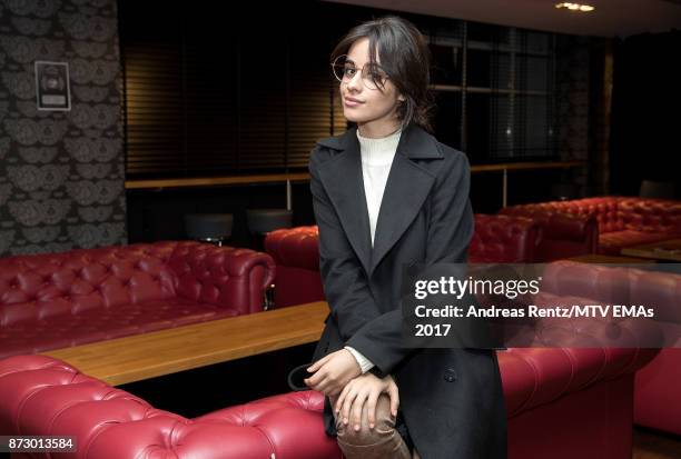 Camila Cabello poses ahead of the MTV EMAs 2017 at The SSE Arena, Wembley on November 11, 2017 in London, England. The MTV EMAs 2017 is on November...