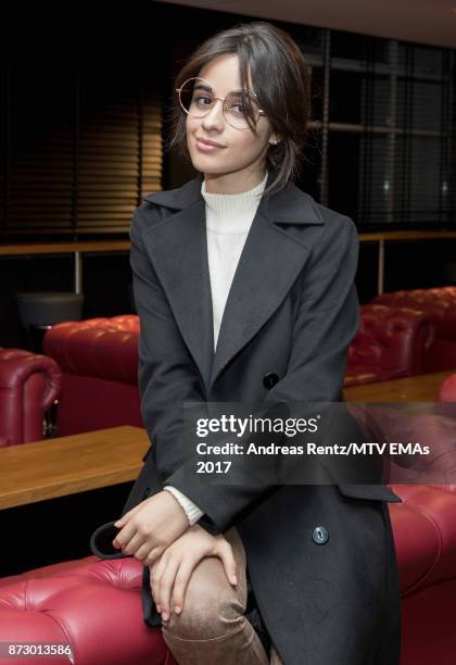 Camila Cabello poses ahead of the MTV EMAs 2017 at The SSE Arena, Wembley on November 11, 2017 in London, England. The MTV EMAs 2017 is on November...